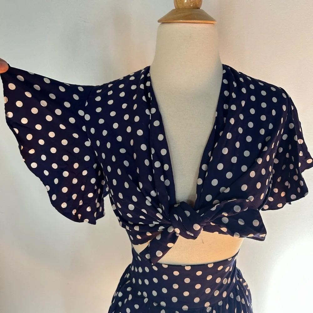 Trashy Diva Blue Dots Top and Shirts - Picture 2 of 9